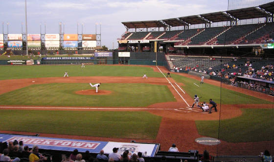 The pitch - Bricktown Ballpark, Oklahoma City