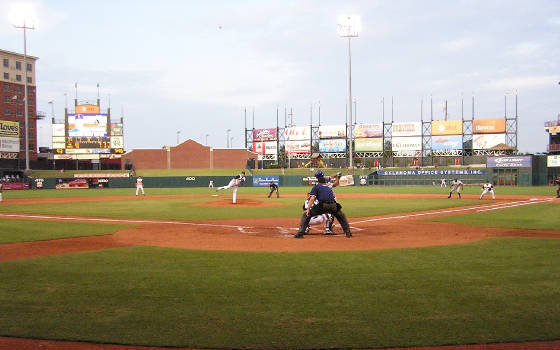 Foul ball - AT&T Bricktown Ballpark -Oklahoma City