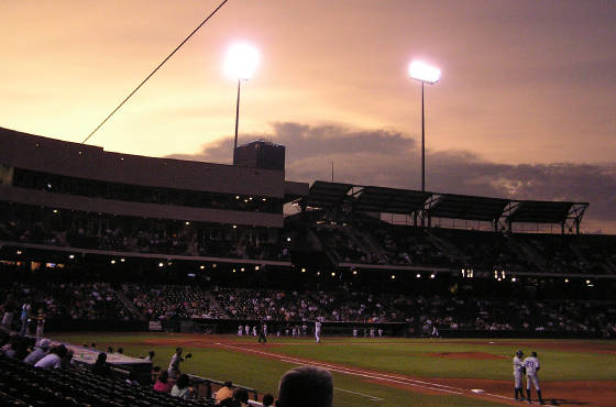 Oklahoma sunset - Bricktown Ballpark